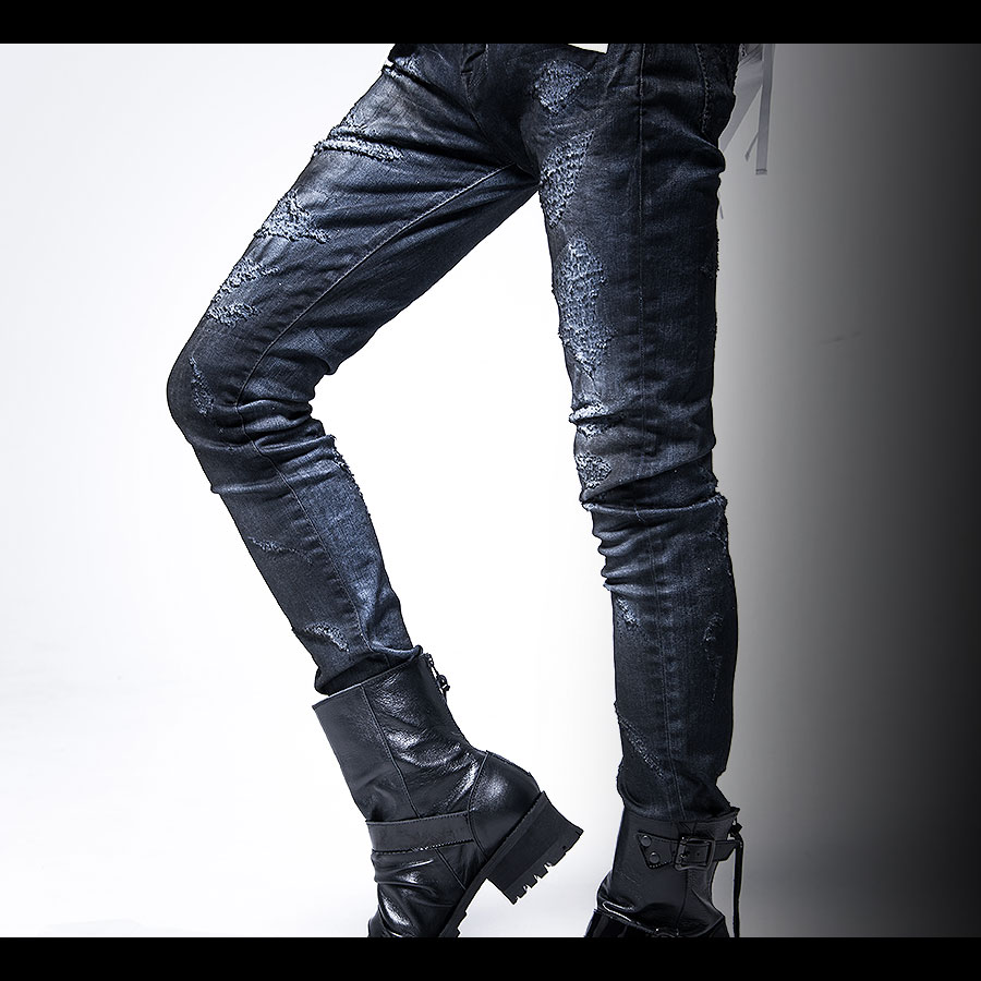 Civarize スパンコールリメイク加工スキニーデニムパンツ Www Gigascope Net